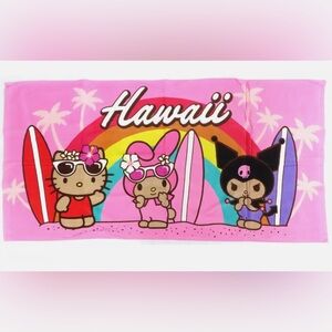 Hello Kitty Pink Hawaii Bath Towel